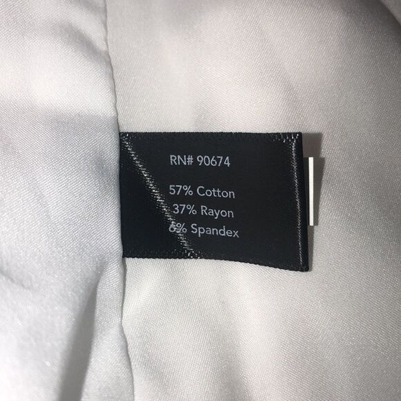 BP Crisp look 👀 Stretch spandex cotton jacket Pockets Bright White Xtra buttons - Picture 16 of 17